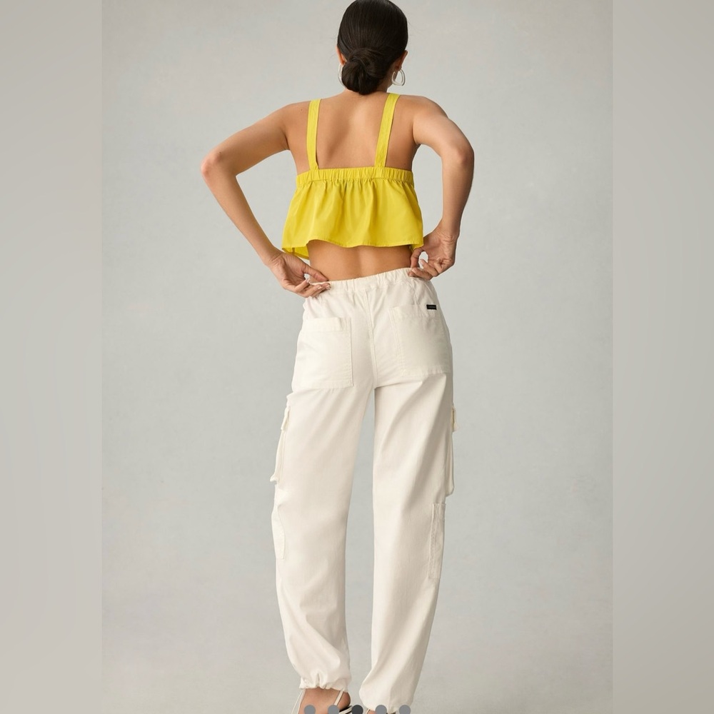 NWT 🆕 Anthropology/Sanctuary 90’s White Cargo Pant - S - Picture 3 of 12